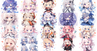 ちびキャラな女の子のアイコン画像